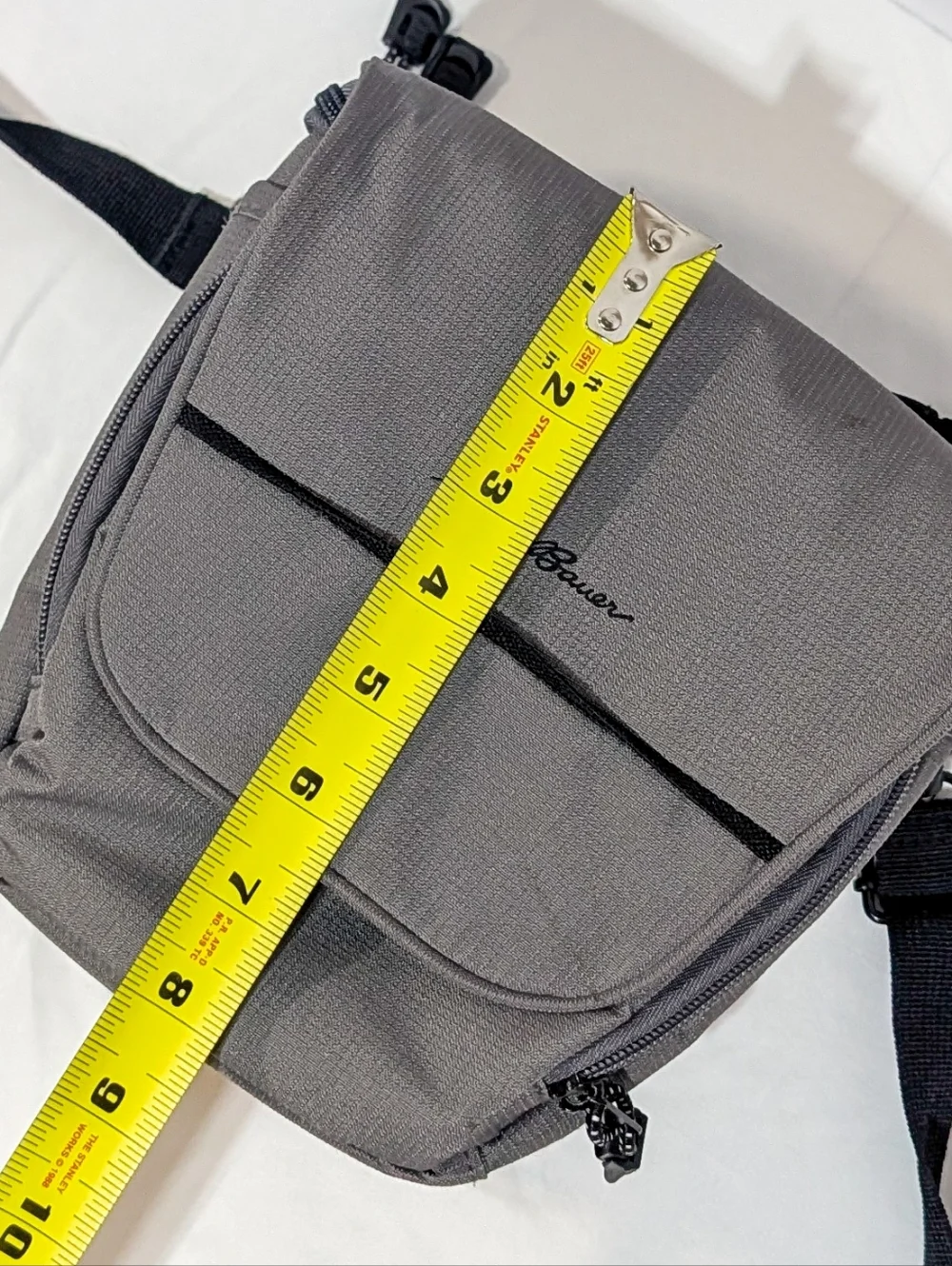 Eddie Bauer Grey Padded Camera Bag Crossbody